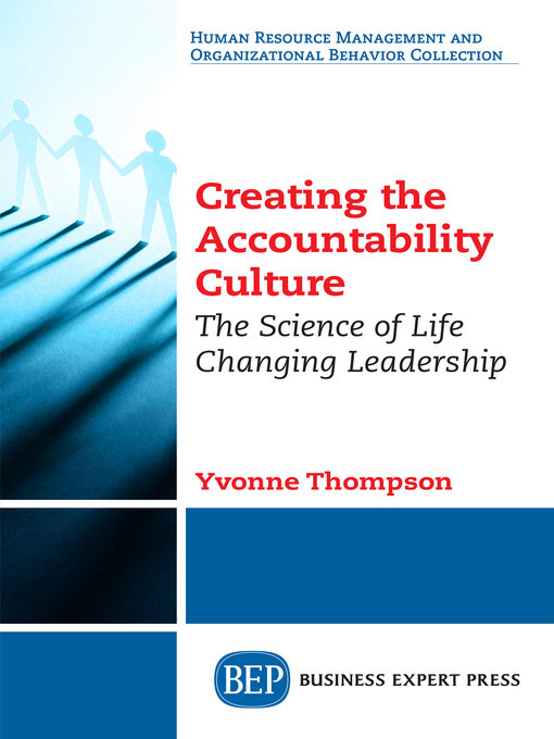Title details for Creating the Accountability Culture by Yvonne Thompson - Available